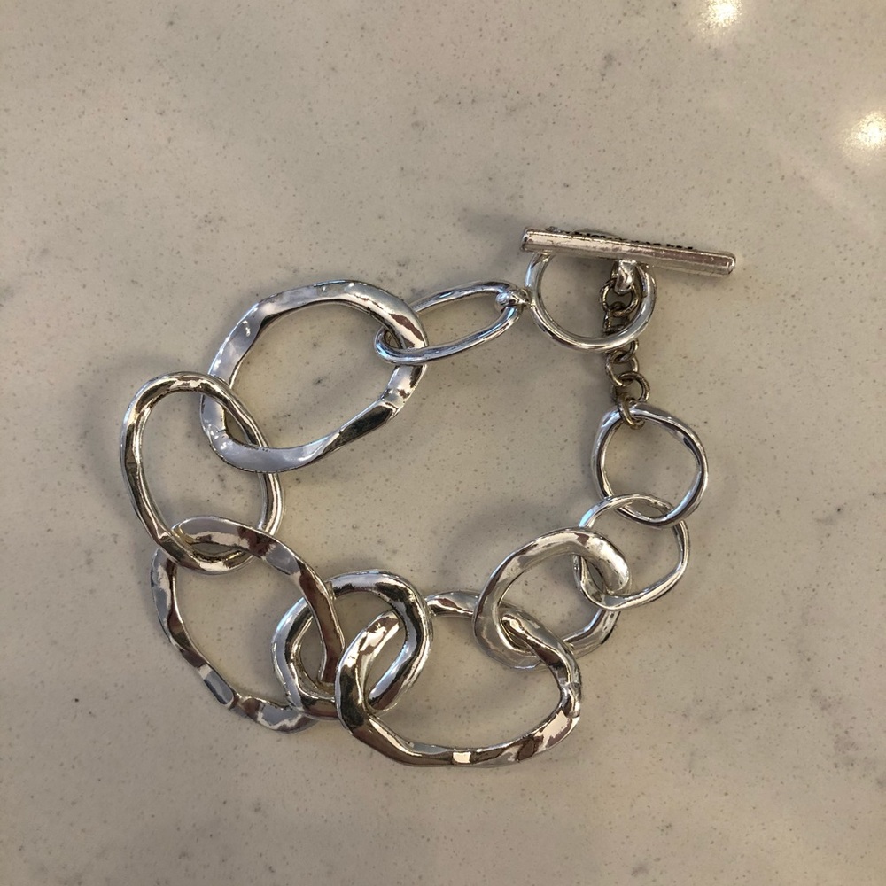 Chloe & Isabel Hammered Silver Bracelet